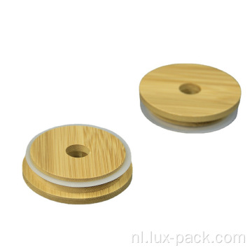 86 mm Mason Jar -deksels met stro glas stro